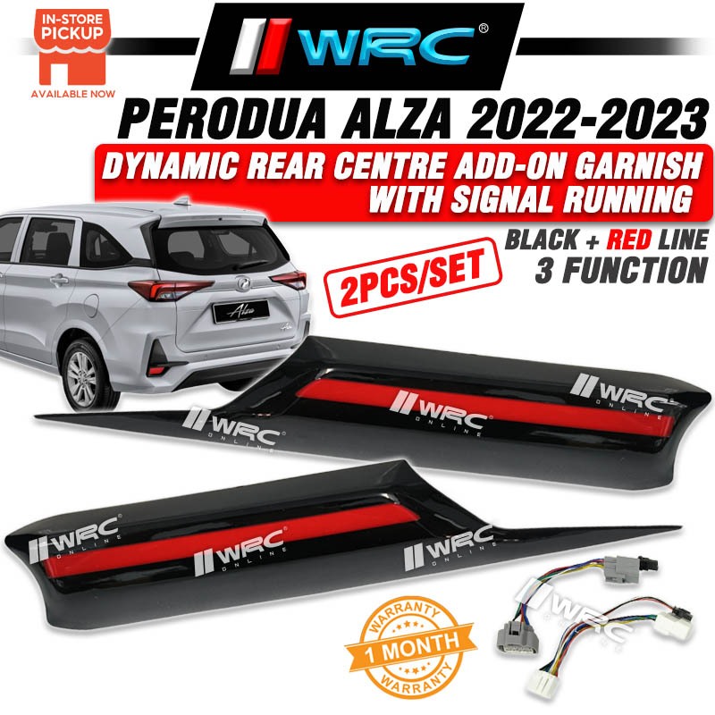 Perodua Alza 2022 - 2023 Dynamic Rear Centre Add-On Garnish With Signal ...