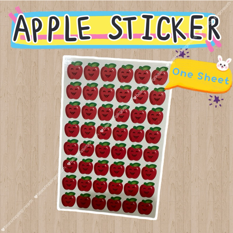 APPLE STICKER (one sheet) | Shopee Malaysia