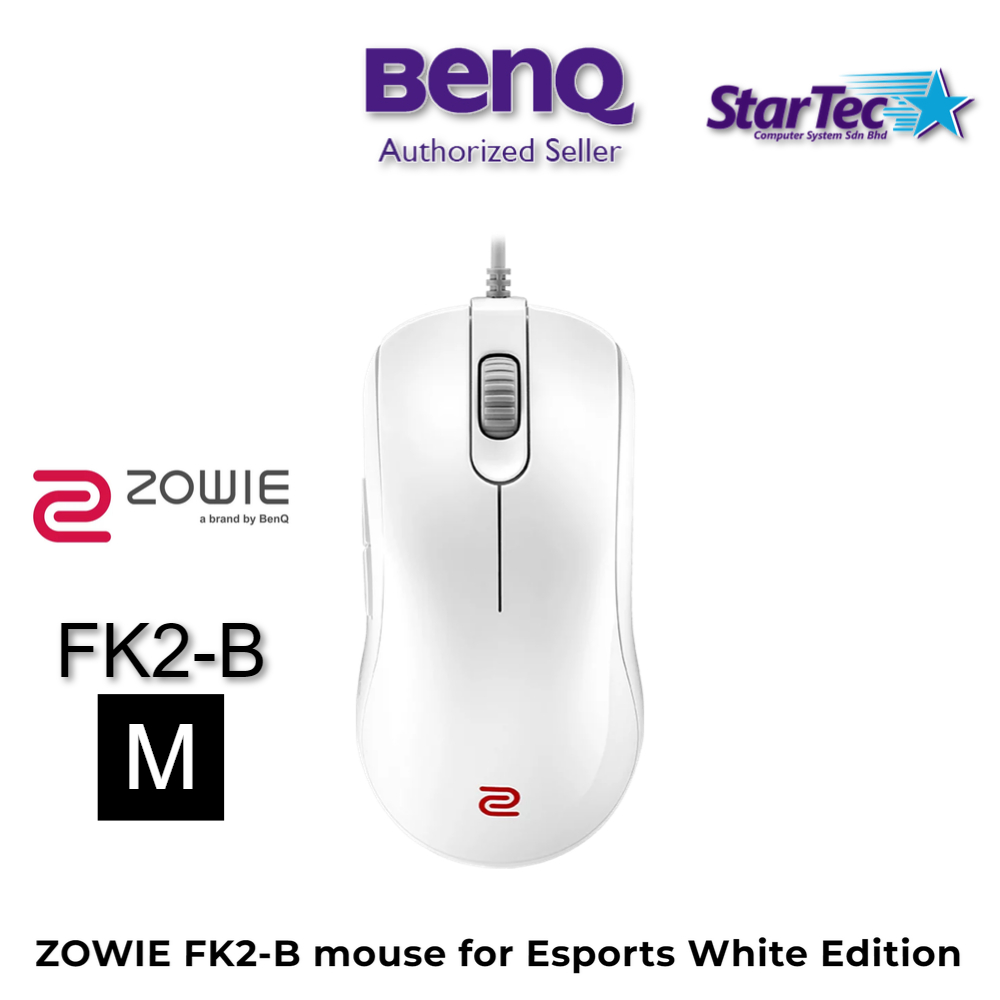 BenQ ZOWIE FK2-B Medium Esports Gaming Mouse (White) | Shopee Malaysia
