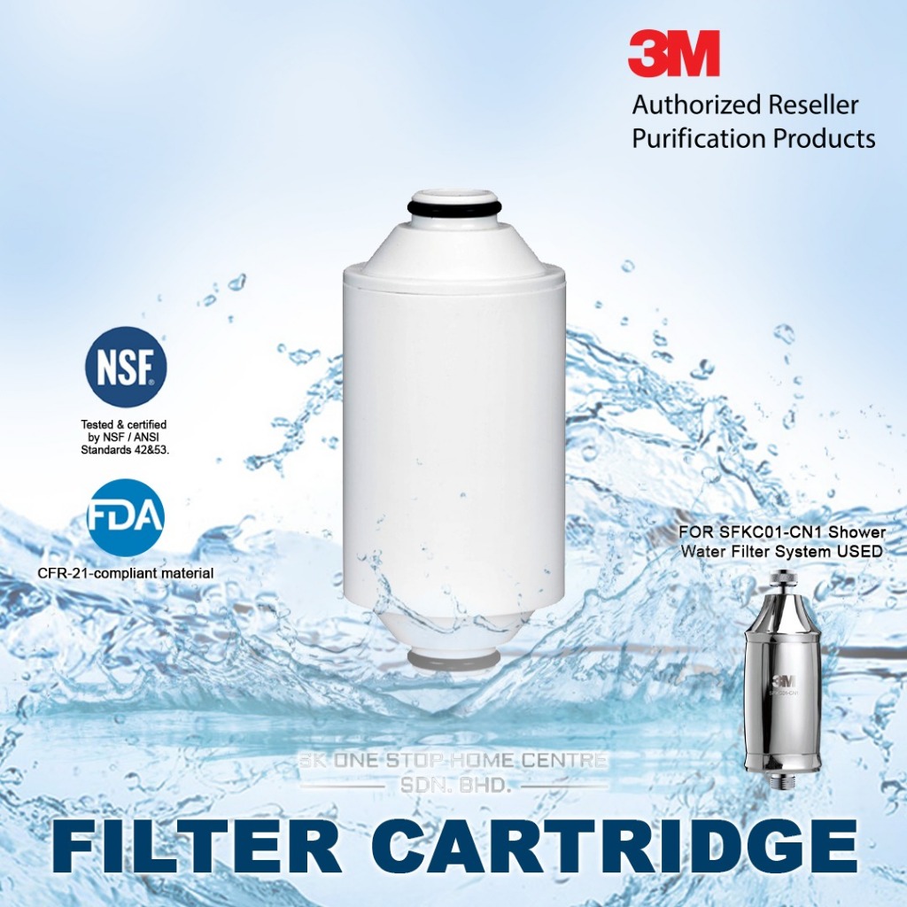 3M Shower Filter Replacement Cartridge (For SFKC01CN1 Shower Filter