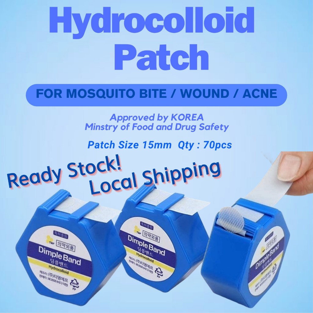 Hydrocolloid Mosquito bite Wound Acne Pimple Patch from KOREA, Waterproof Hypoallergenic