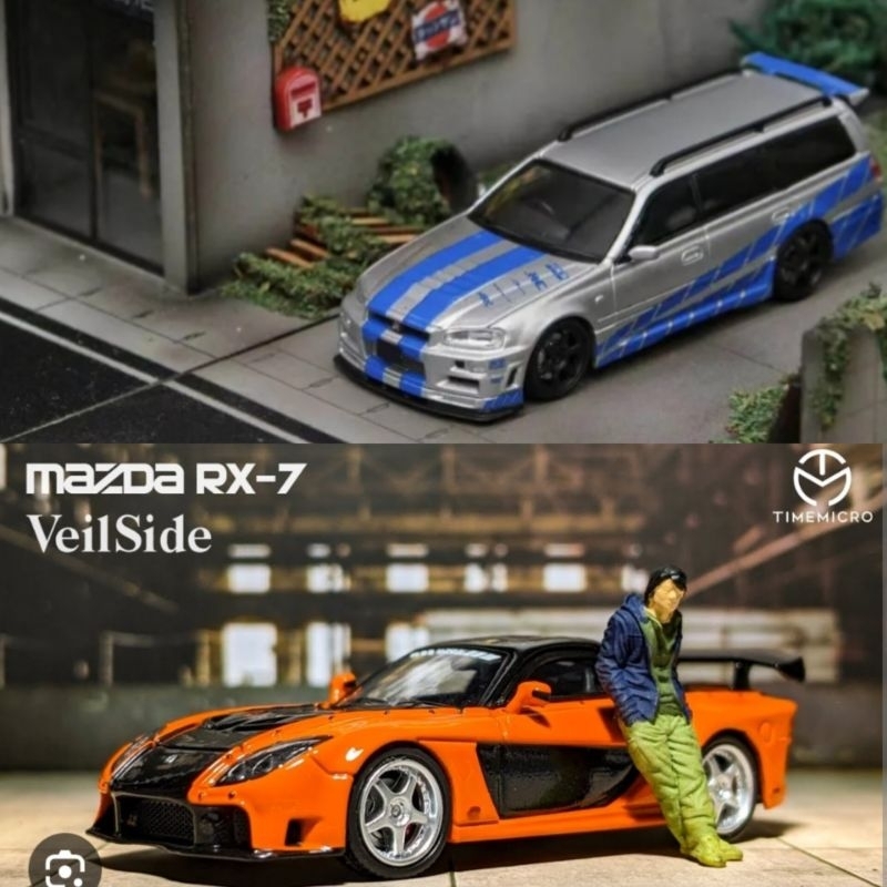 Nissan Skyline R34 Stagea Fast and Furious Brian Mazda RX7 Veilside Han ...