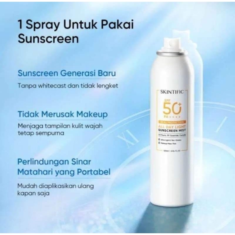 Skintific Sunscreen Spray SPF50 PA++++ | Shopee Malaysia