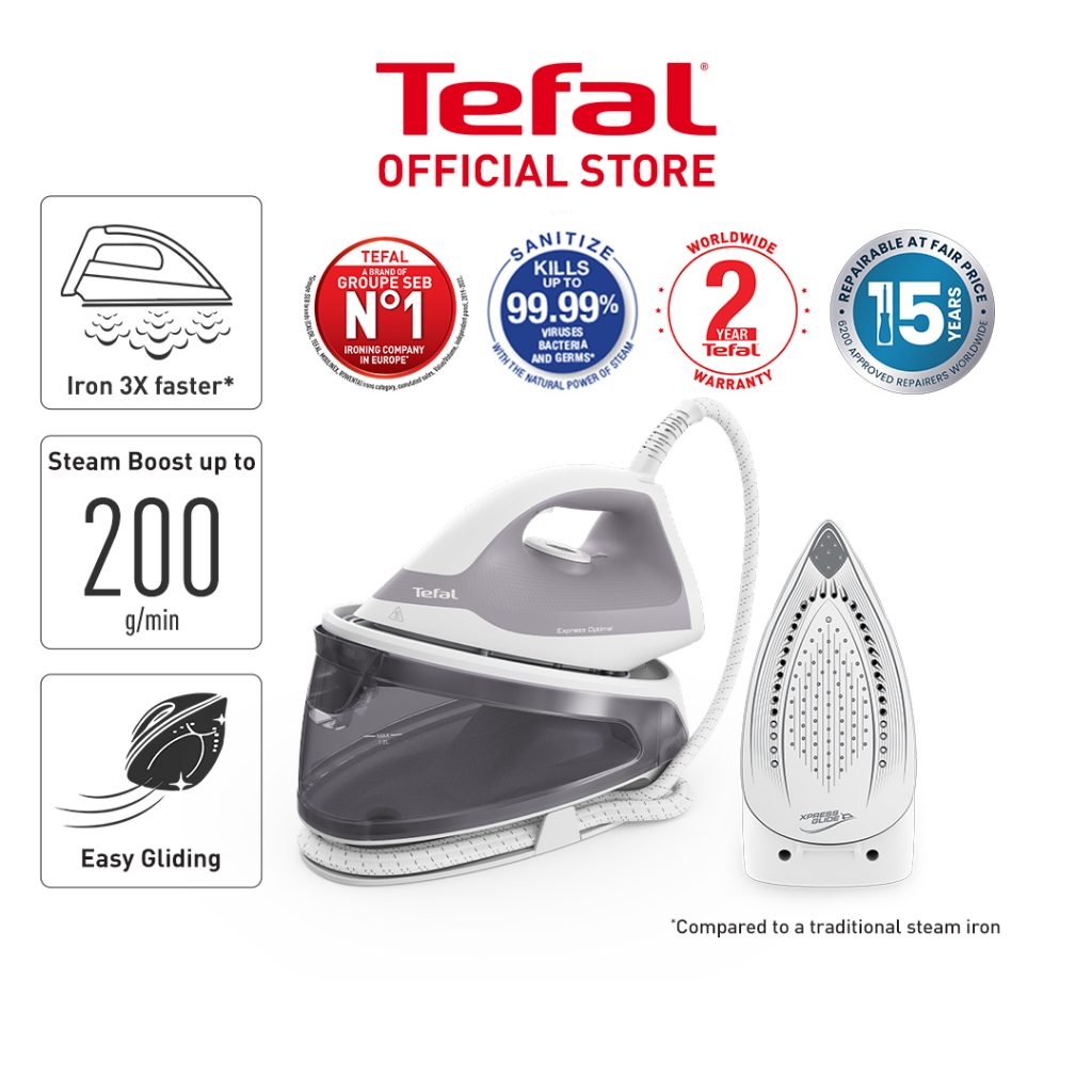 Tefal Steam Station Express Optimal (SV4111) Shopee Malaysia