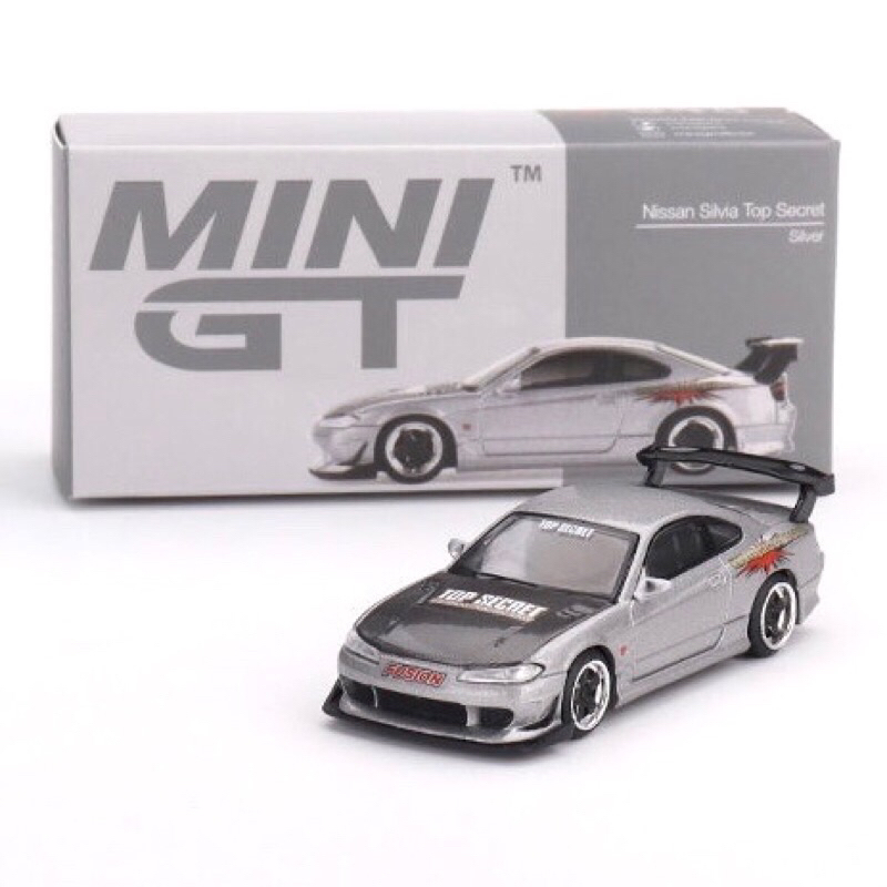 #545 MINI GT NISSAN SILVIA S15 TOP SECRET (Silver) | Shopee Malaysia