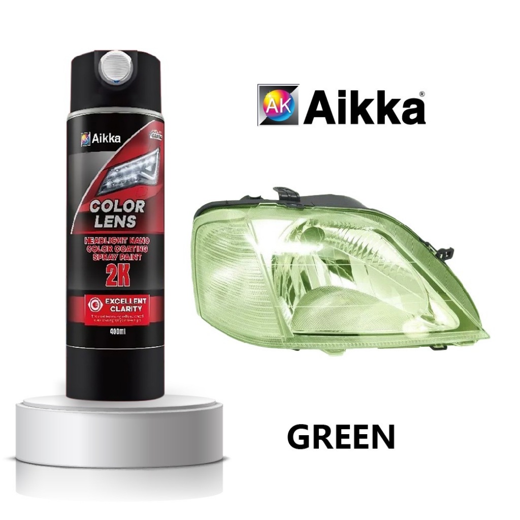 AIKKA Headlamp Color Lens 400ml 2K Aerosol Tin Spray Headlight Nano