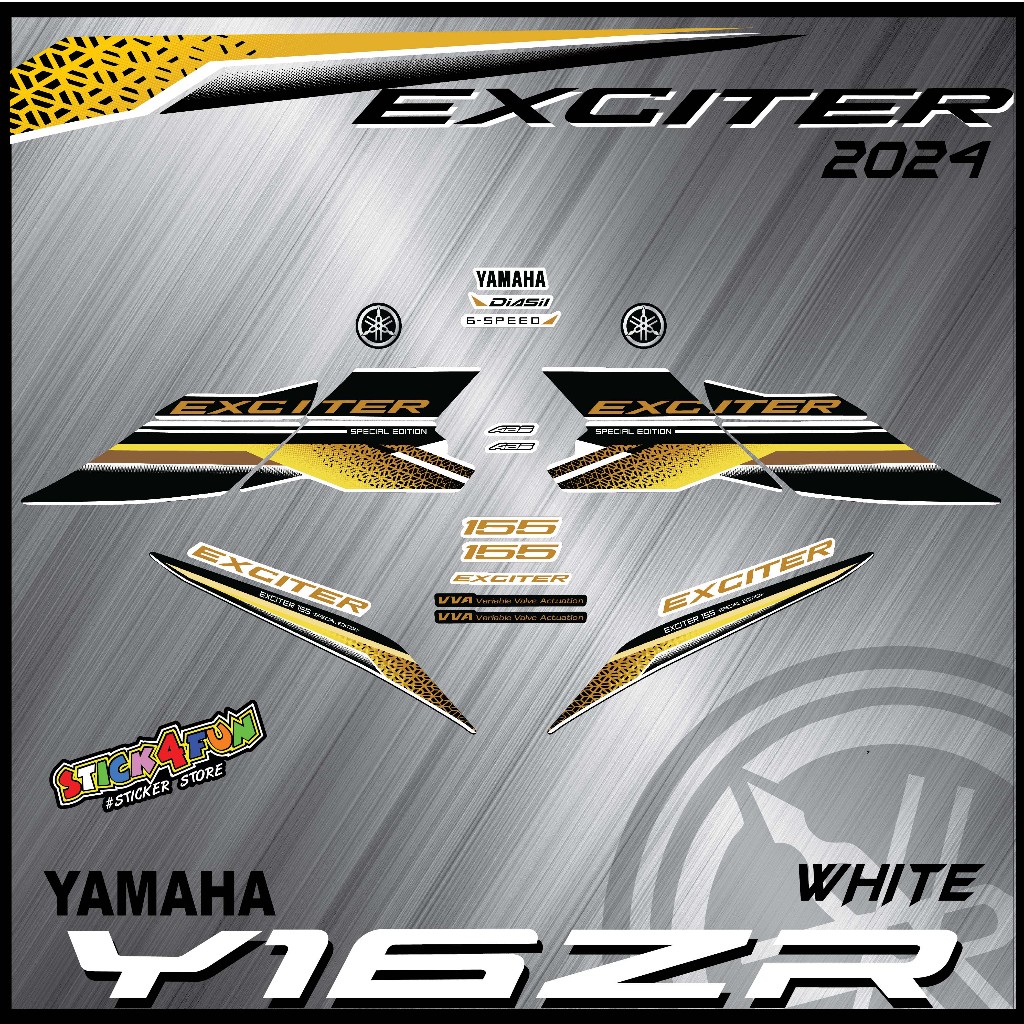 STRIPE MOTOR YAMAHA Y16 Y16ZR EXCITER VVA ABS 155 (76) BODY STICKER ...