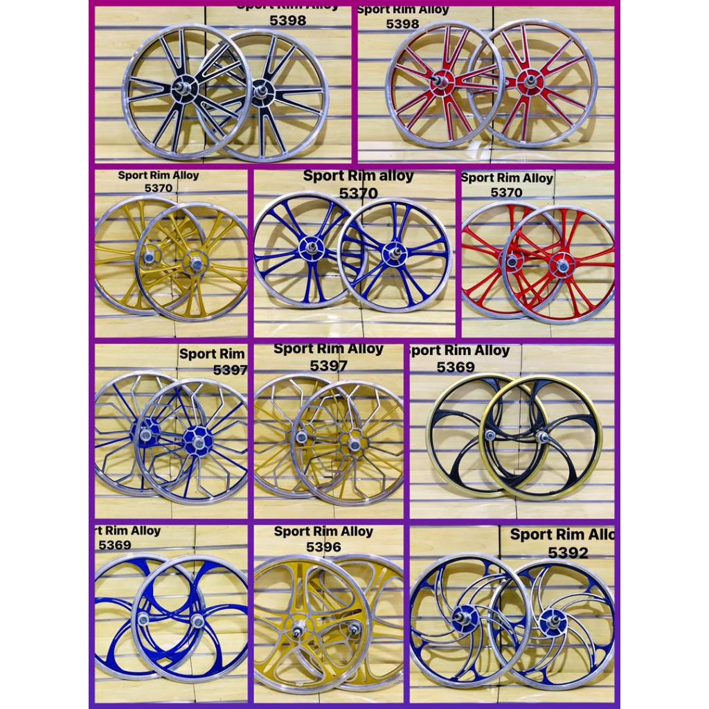 20"ALLOY SPORT RIM BASIKAL BMX/ BASIKAL / BASIKAL SINGLE SPEED (1 PAIR