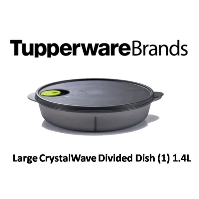 TUPPERWARE Crystalwave Divided Dish 2.0L(1 Pcs) | Shopee Malaysia