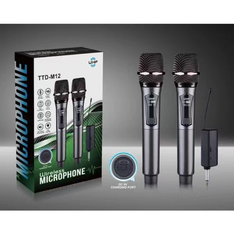 WIRELESS MICROPHONE TTDM12 TTDM16 Double Wireless Profesional