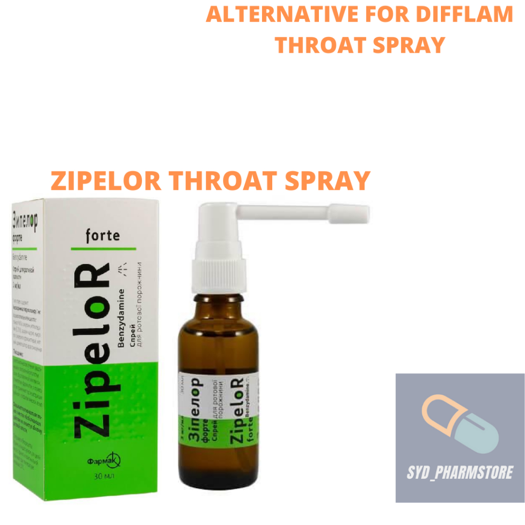 THROAT SPRAY ZIPELOR - ALTERNATIVE FOR DIFFLAM THROAT SPRAY | Shopee ...