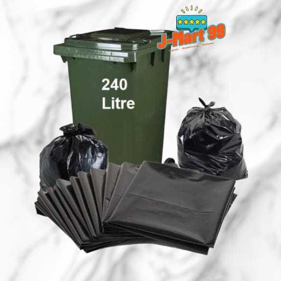 240L Wheel Bin Garbage Bag / Plastic Beg Sampah Tong Besar Extra Large ...