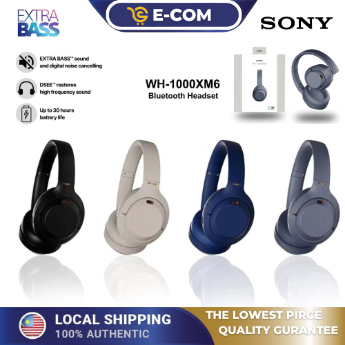 Sony WH1000XM6 Wireless Bluetooth Noise Canceling Headphones Bluetooth 5.0 Headphones with Mic