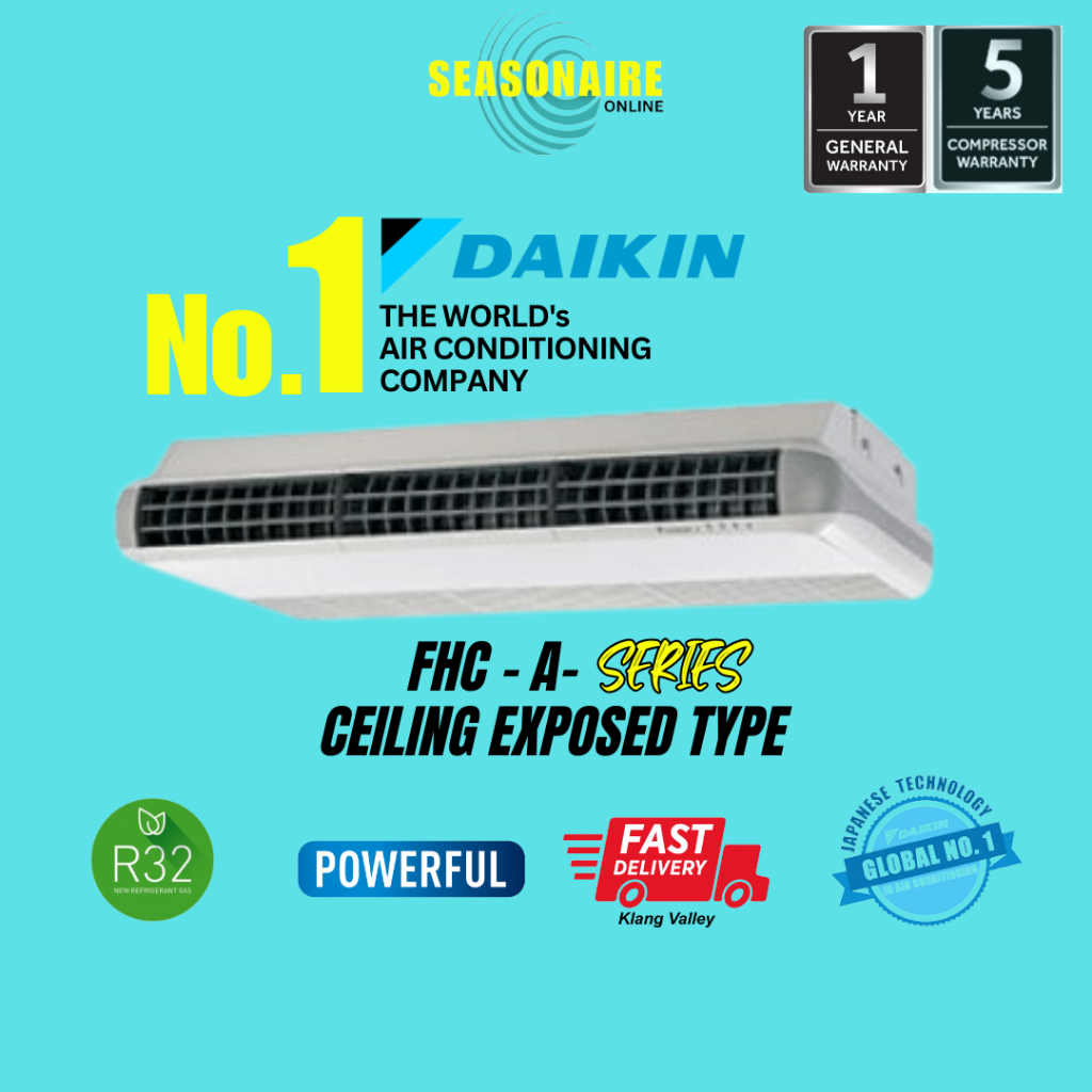 Dakin Ceiling Exposed Non Inverter Air Cond R32 2 0hp 5 0hp Fhc A