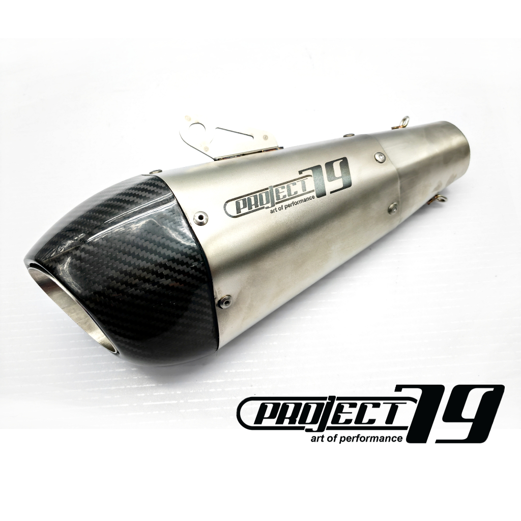 Project79 Universal 51mm Muffler Silver Modif R25 MT25 CBR250RR XJ6 ...