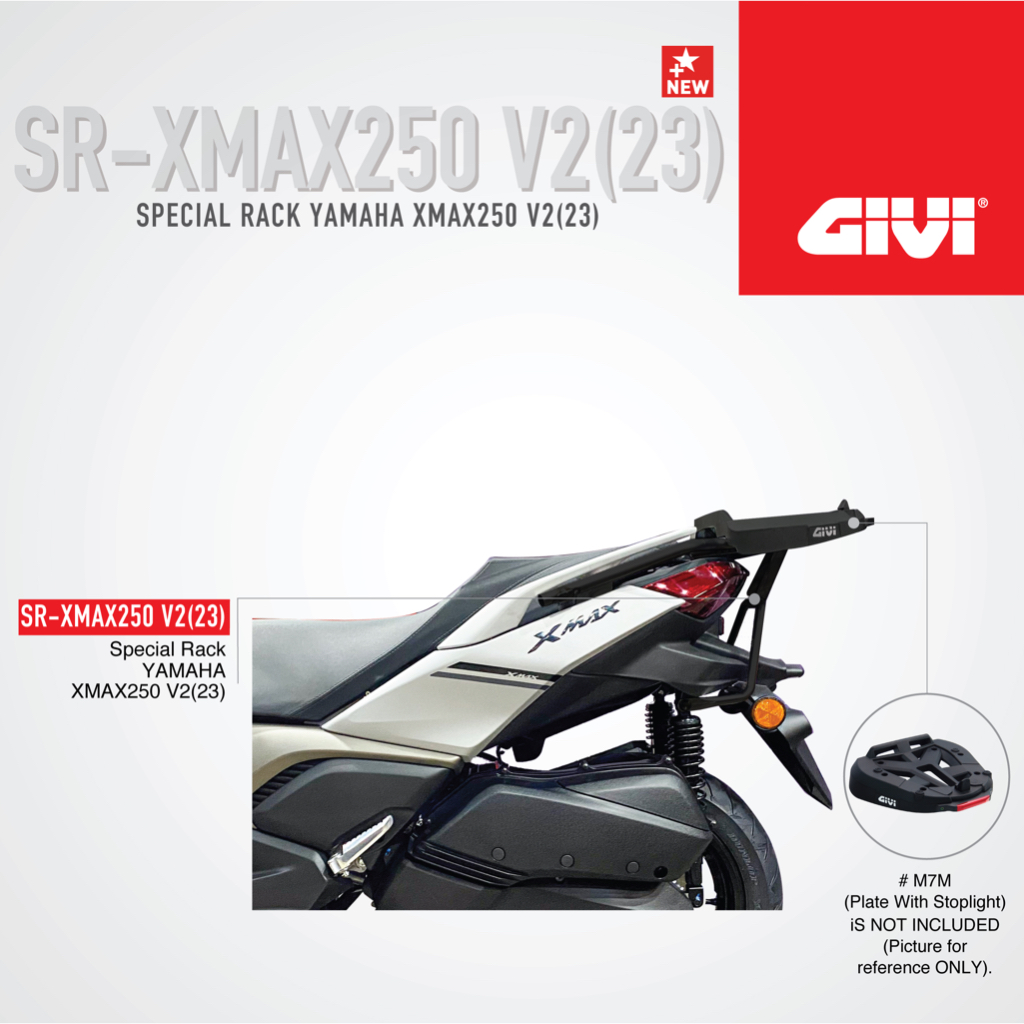 GIVI SPECIAL RACK FOR YAMAHA XMAX 250 V2 (2023) | Shopee Malaysia