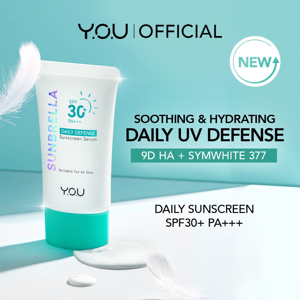 [NEW] YOU Sunbrella Daily Defense Sunscreen Serum SPF30+ PA+++ UVA UVB ...