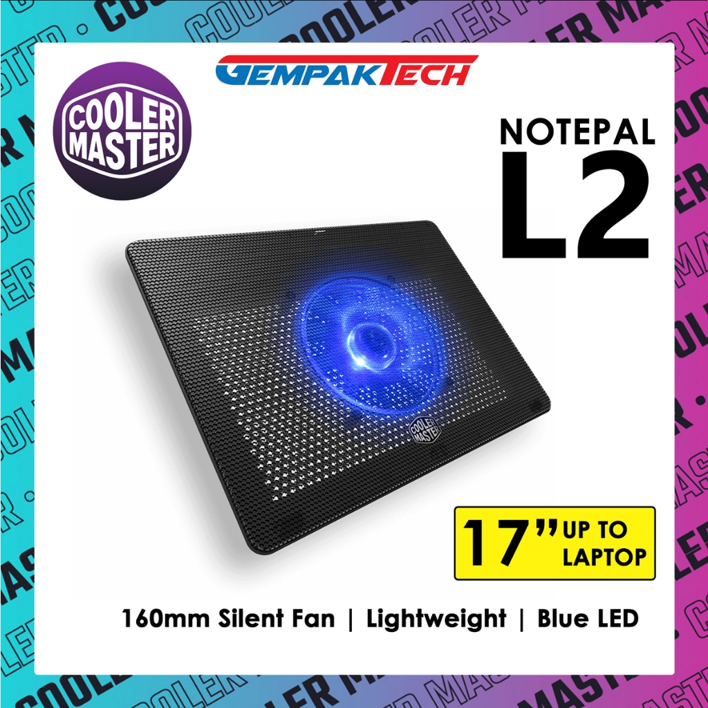 Cooler Master NotePal L2 UP TO 17 Inch Laptop Cooler ( MNW-SWTS-14FN-R1 ...