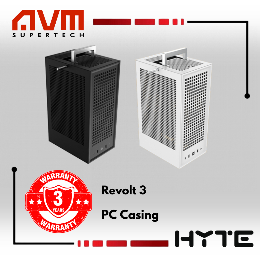 Avm Hyte Revolt 3 Premium Itx Small Form Factor Pc Desktop Casing Black White Shopee Malaysia