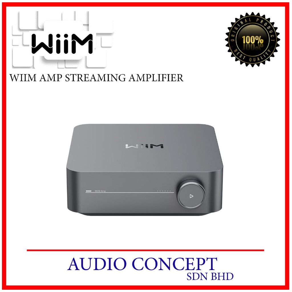 WiiM Amp Streaming Amplifier With AirPlay 2, Chromecast, HDMI & Voice ...