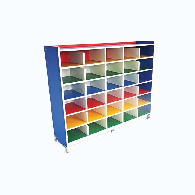 Multi-Coloured Pigeon Hole Shoe Rack | Colourful Shoe Rack | Kid Shoe ...
