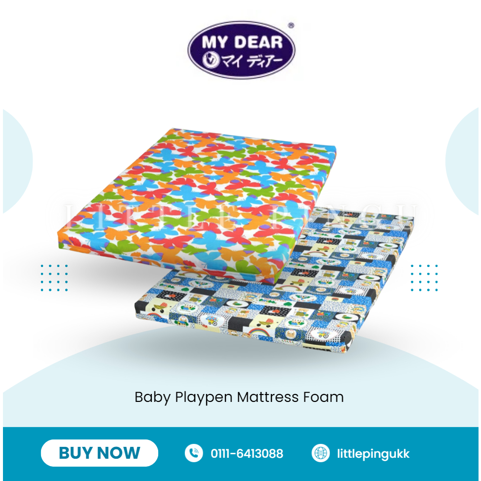 My Dear 25025 Baby Playpen Mattress Foam Tilam Baby (29" X 41" Inch
