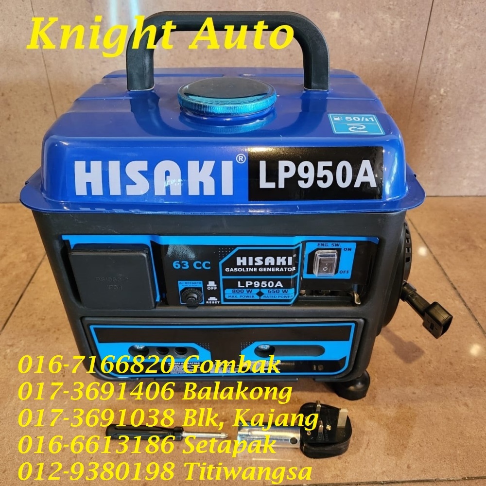 OFFER OFFER HISAKI LP950 800Watt Portable Gasoline Generator 2-Stroke  ID33409 | Shopee Malaysia