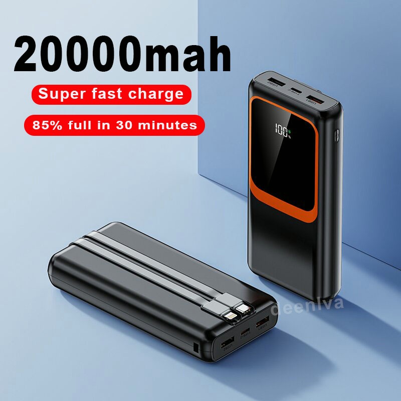 66w Power Bank 100000mAh Super Fast Charge Powerbank USB Type C PD ...