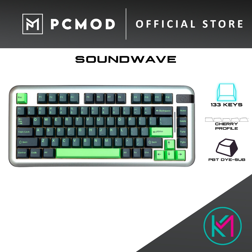 Soundwave | Cherry Profile Keycaps | PCMOD x KEYMOD | Shopee Malaysia