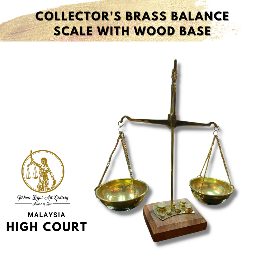 Collector's Brass Balance Scale with Wood Base | Shopee Malaysia