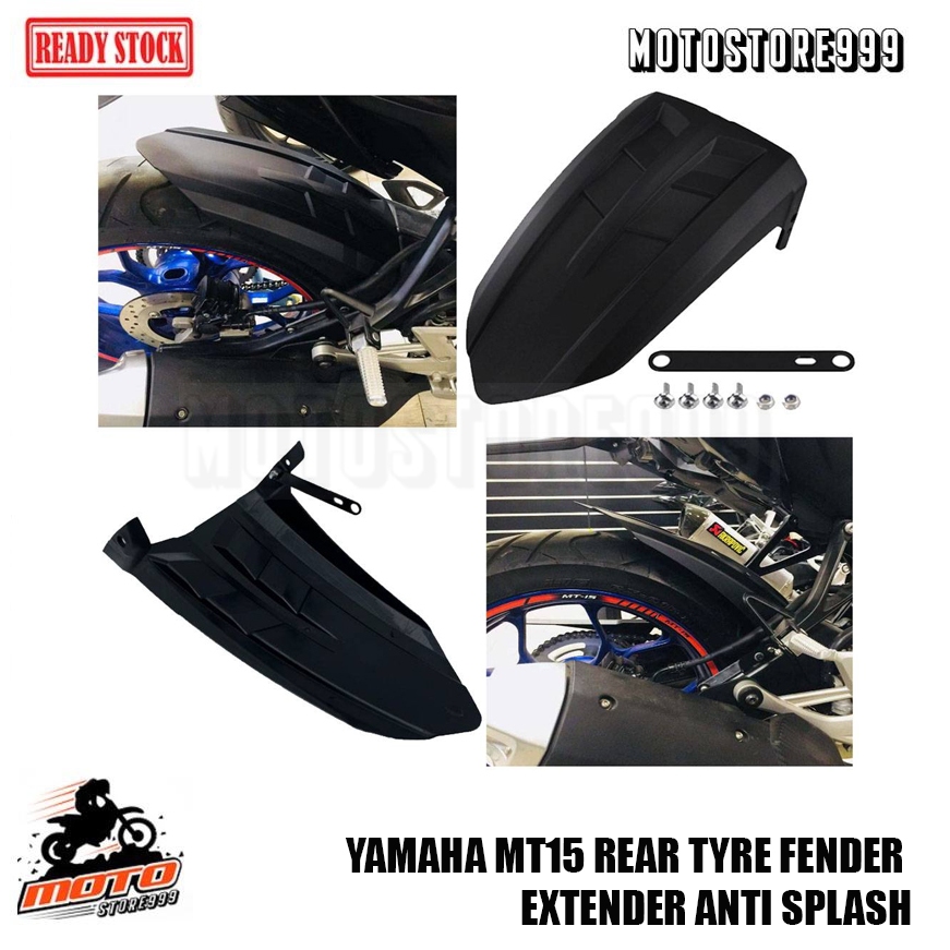 YAMAHA MT15 REAR TYRE FENDER EXTENDER ANTI SPLASH READY STOCK | Shopee ...