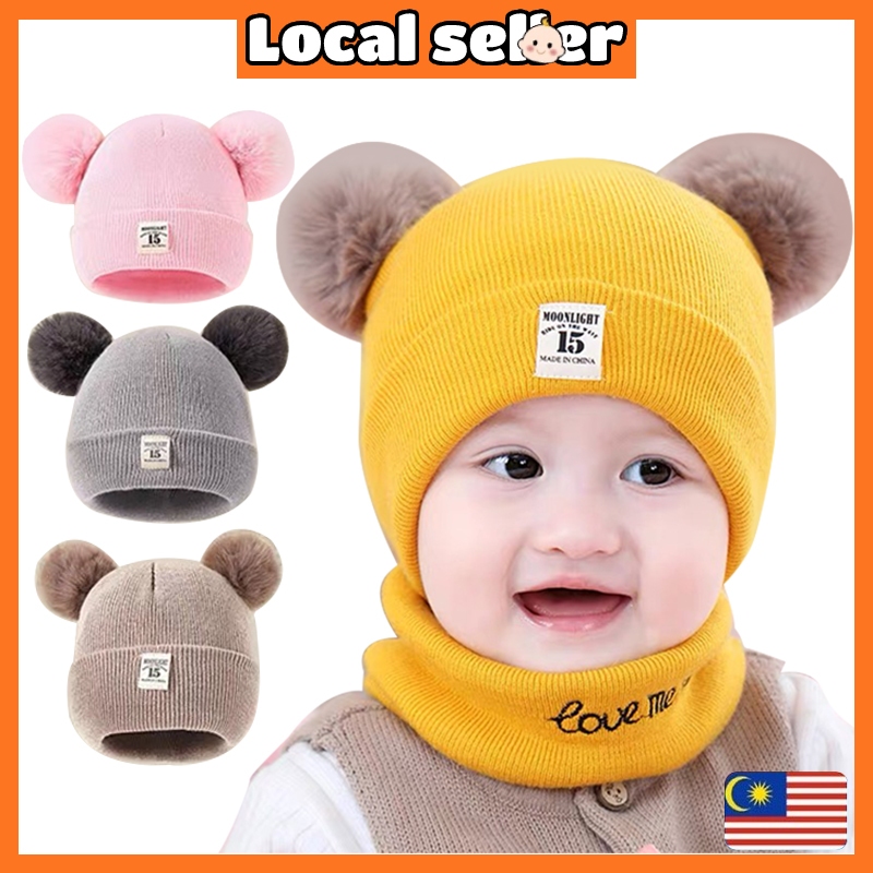 Aikoky Cute Baby Beanies Hat Knitted Newborn Kids Cap Warm Winter Wool ...