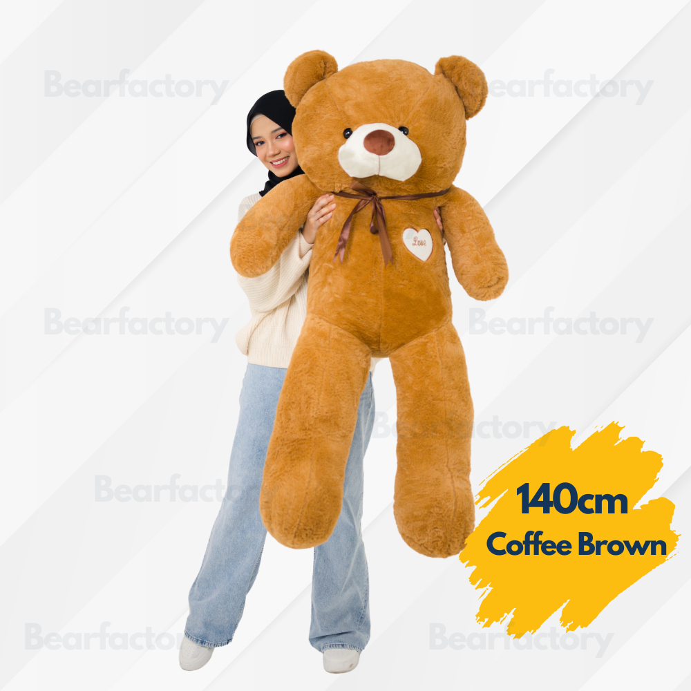 140cm 1.4m Giant Teddy Bear Patung Beruang Big Bear Surprise Delivery Birthday Gift Pemborong Bear Besar Shopee Malaysia