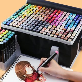 12-100 Water Color Pens Set Markers Double Head Brush Drawing Aesthetic  Professional Manga Kids School Art Supplies Stationery