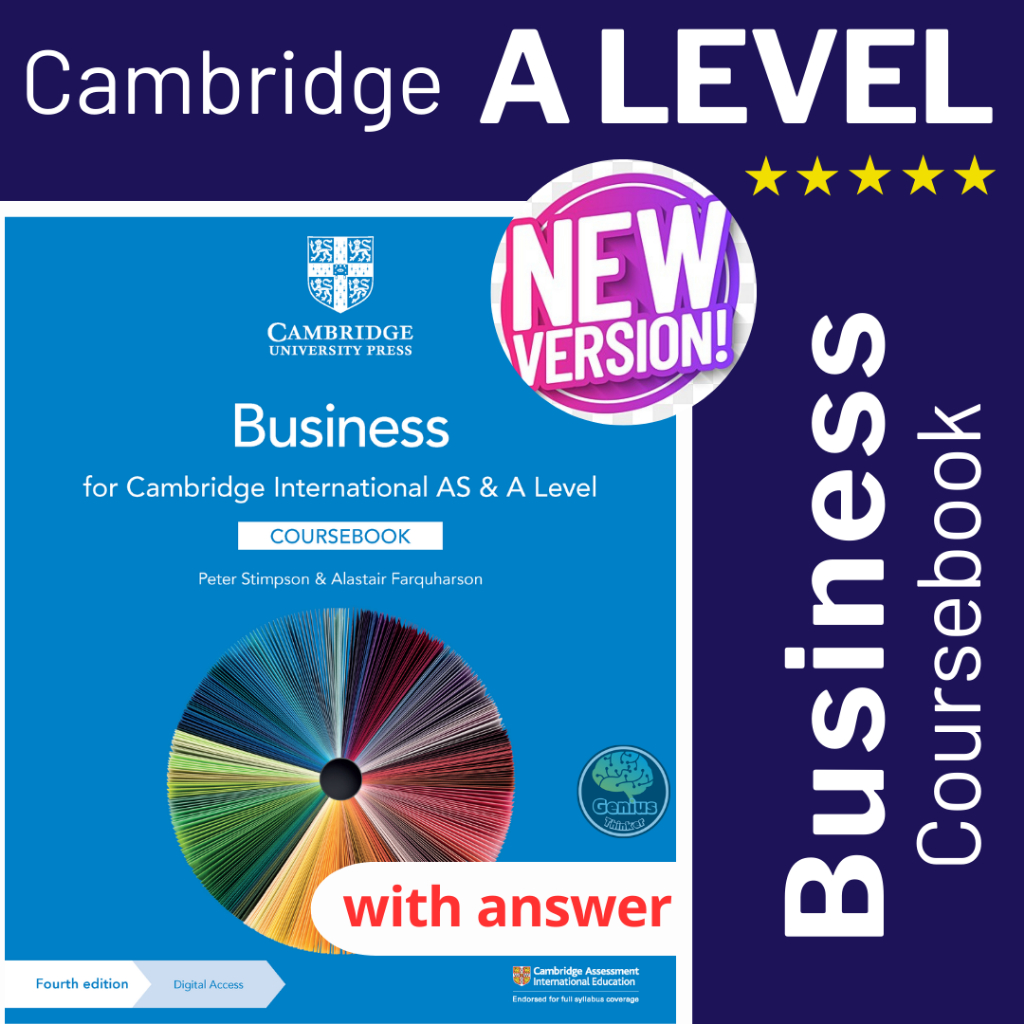 A5 Cambridge A Level Business Coursebook + Answer Latest Cambridge