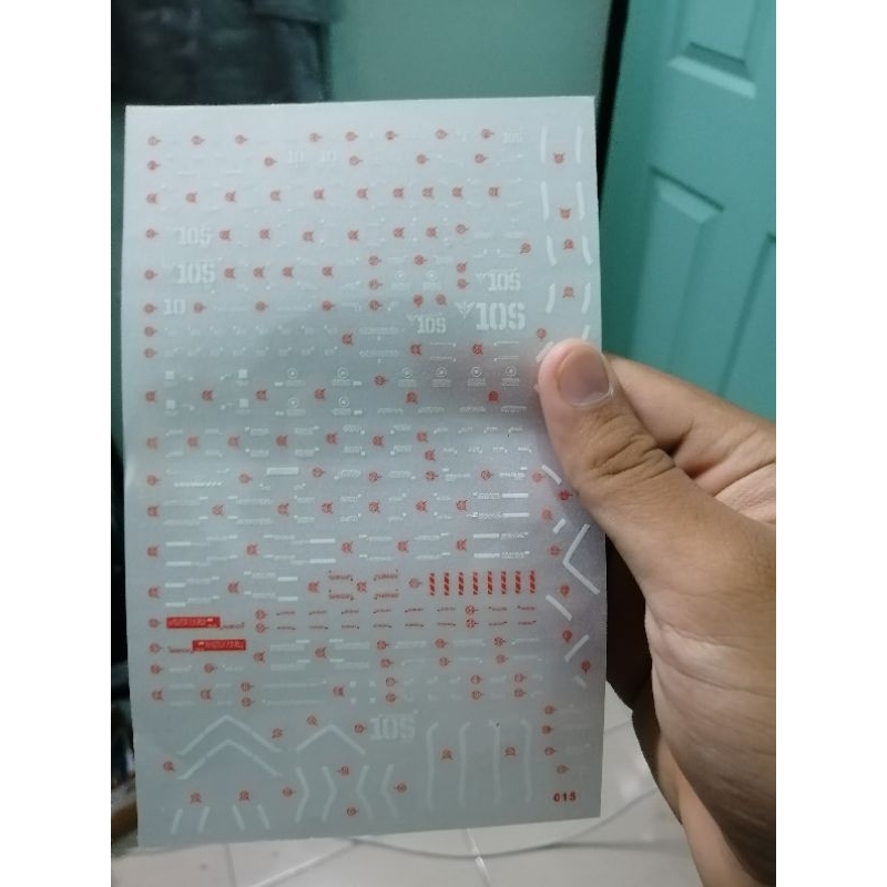 mg sinanju dry transfer decal (gundam spare part) Shopee Malaysia