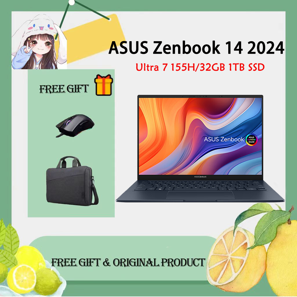 ASUS Zenbook 14 2024 Ultra 7 155H/32GB 1TB SSD 14 inch 2.8K 120Hz OLED