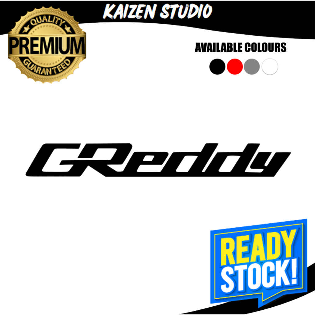 KAIZEN STUDIO GREDDY Vinyl Cutting Sticker | Shopee Malaysia