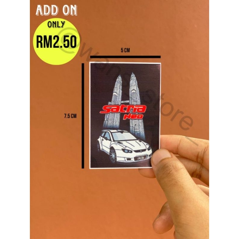 (ADD ON ONLY) Sticker Proton Satria Neo KLCC Indoor sticker | Shopee ...