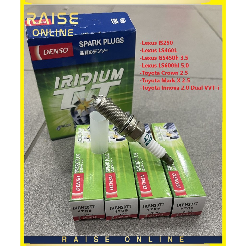 IKBH20TT 100% ORIGINAL DENSO IRIDIUM TT SPARK PLUG - Lexus IS250 LS460L ...