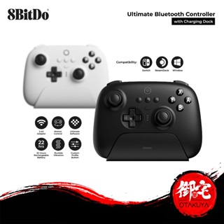  8BitDo Ultimate 2.4g Wireless Controller With Charging Dock,  2.4g Controller for PC, Android, Steam Deck & iPhone, iPad, macOS and Apple  TV (Black) : Video Games