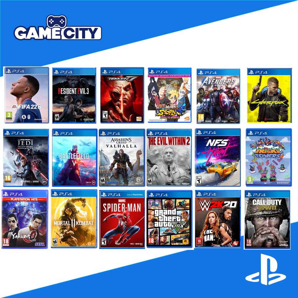 PS4 Used Cd Games Murah, PS5 Compatible Gta Resident Evil Uncharted 4