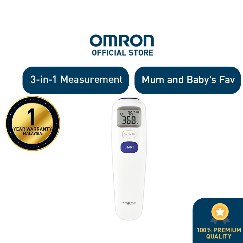 Omron Forehead Thermometer MC-720 [1 Year Warranty]