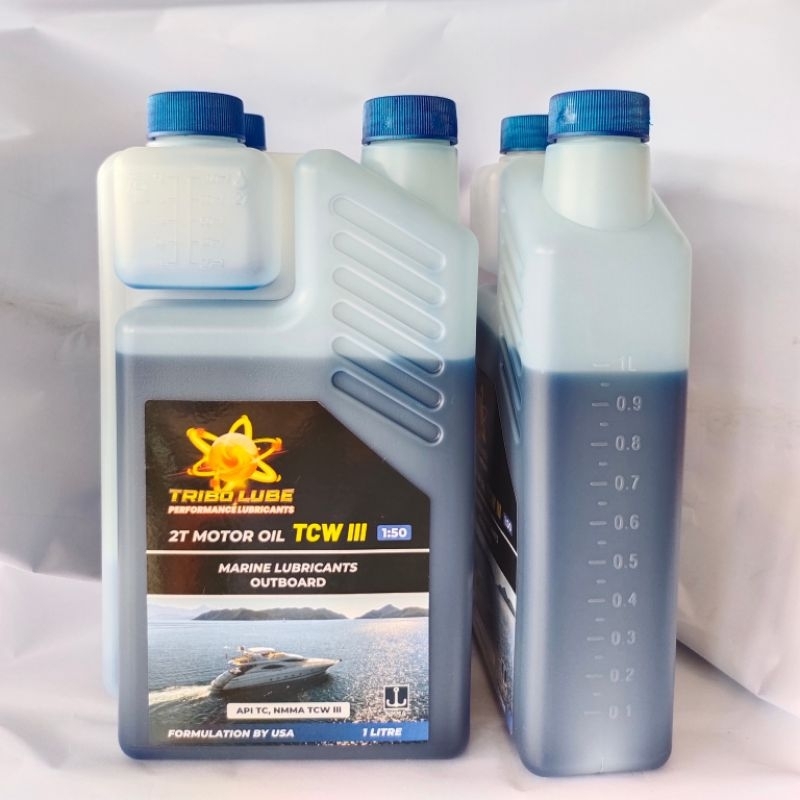 2T TCW3 Motor Oil Marine Lubricants Outboard 1 Liter | Shopee Malaysia
