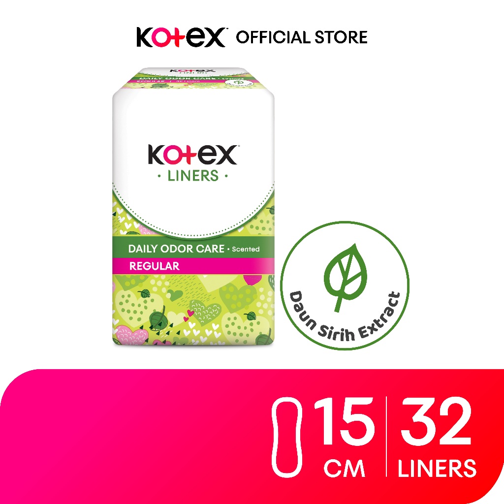 Kotex Panty Liners Regular Scented (32 pcs) Shopee Malaysia