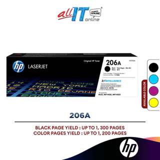 HP 206A Toner Cartridge (Black/Cyan/Magenta/Yellow) ( W2110A W2111A W2112A W2113A )