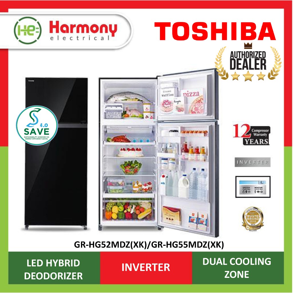 Toshiba on sale 550l fridge