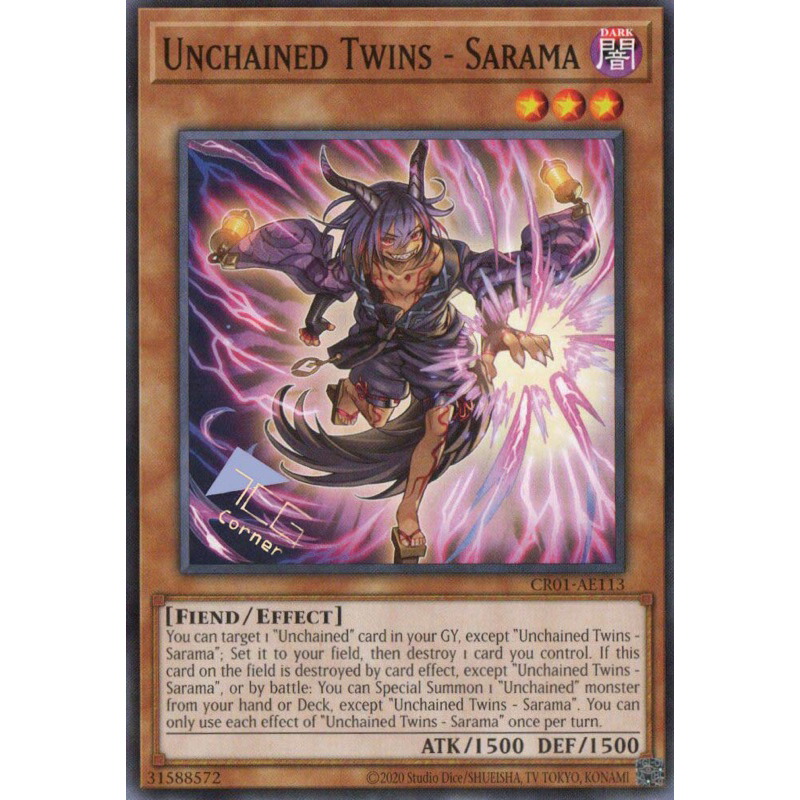 Yugioh CR01-AE113 Unchained Twins - Sarama (N) | Shopee Malaysia