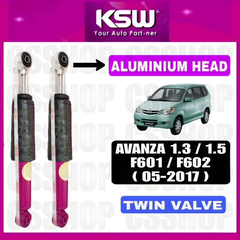 CS KSW TOYOTA AVANZA 1.3 / 1.5 2005-2011 , RUSH ABSORBER REAR GAS 1SET ...