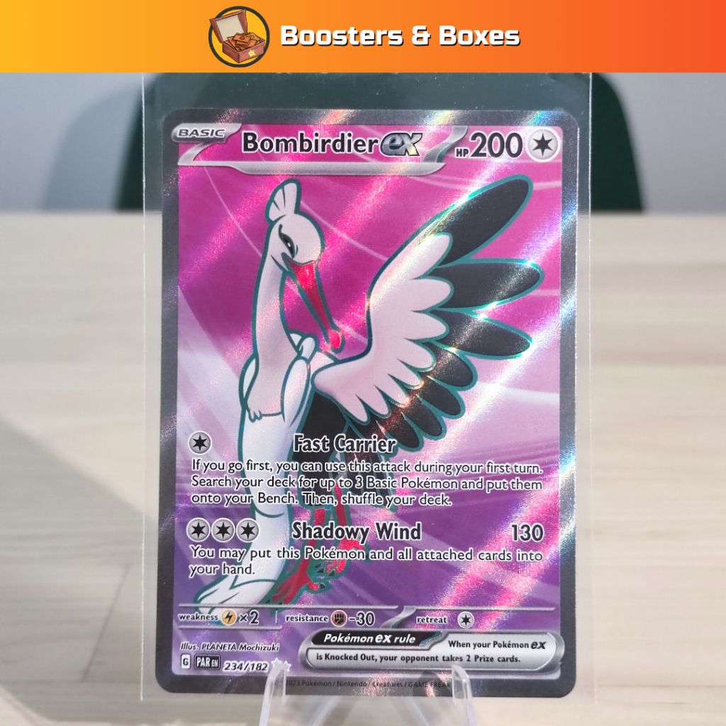 bombirdier pokemon card value ex (234/182) [Scarlet & Violet: Paradox Rift] For the purpose of selling this item in the United Kingdom it cannot be classified as a toy and therefore is potentially flameable Bombirdier - #962 Pokédex